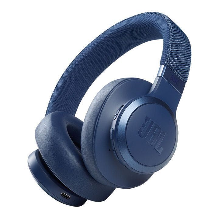 JBL Live 660NC Wireless Over-Ear Headphone, Noise Cancelling, Powerful JBL Signature Sound, Long Battery Life For Immersive Listening - Blue - Live 660NC