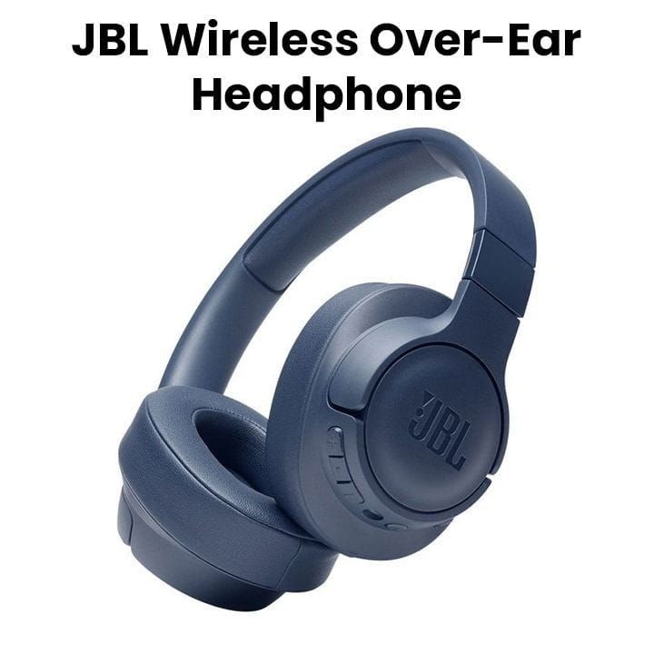 JBL Tune 760NC Wireless Over-Ear Headphone, Noise Cancelling, Powerful JBL Signature Sound, Long Battery Life For Immersive Listening - Blue - Tune 760NC
