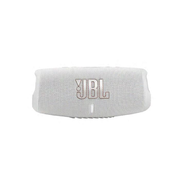 JBL Charge 5 Portable Waterproof Speaker With Powerbank, Experience Powerful Sound, Long-lasting Battery Life - White - CHARGE 5