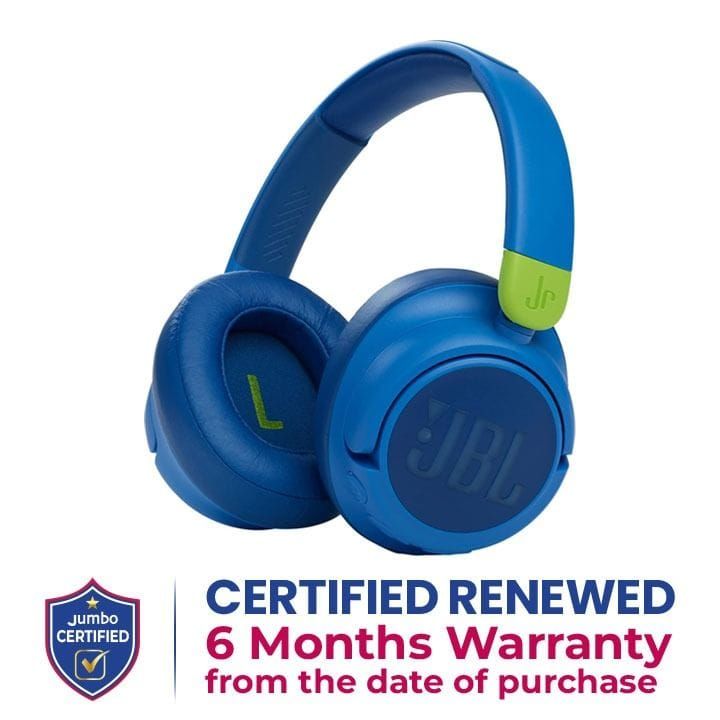 JBL JR 460NC Wireless Over-ear Noise Cancelling Kids Headphones - Blue