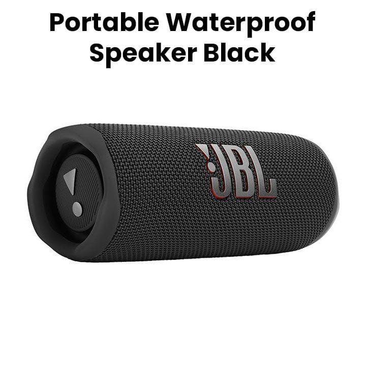 JBL Flip 6 Portable Waterproof Bluetooth Speaker, Louder, More Powerful Sound, 12 Hours of Playtime, IP67 Waterproof And Dustproof - Black - JBLFLIP6
