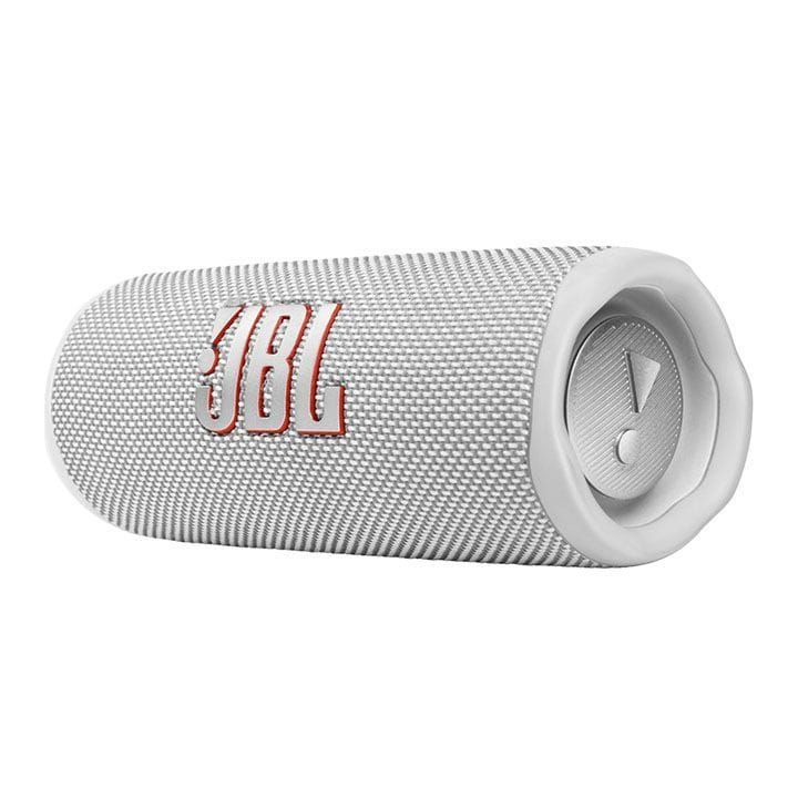 JBL Flip 6 Portable Waterproof Bluetooth Speaker, Louder, More Powerful Sound, 12 Hours of Playtime, IP67 Waterproof And Dustproof - White - JBLFLIP6
