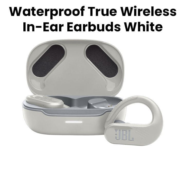 JBL Endurance Peak 3 Waterproof True Wireless In-Ear Earbuds - White