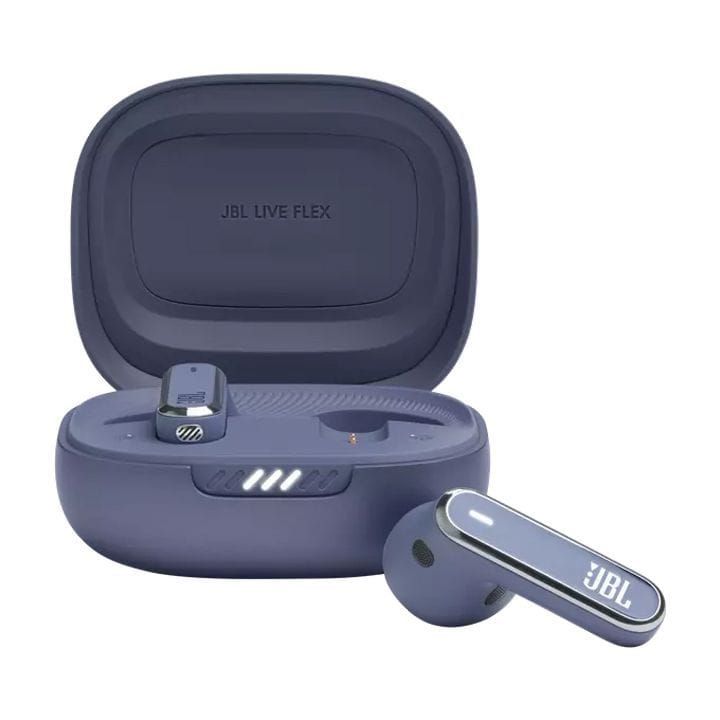 JBL Live Flex True Wireless Noise With 40 Hours Battery Life Earbuds, Enjoy Powerful Sound, Comfortable Fit - Blue - JBLLIVEFLEX