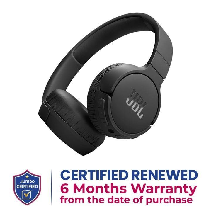 JBL Tune 670NC | Adaptive On-Ear Noise Cancelling Headphone with Smart Ambient - Black