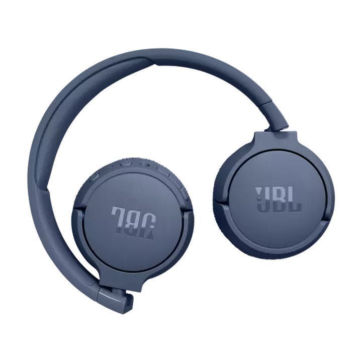 JBL Tune 670NC Wireless On-Ear Headphones, Adaptive Noise Cancelling with Smart Ambient, Up to 70H Battery Life with Speed Charge - Blue - JBLTUNE670NC