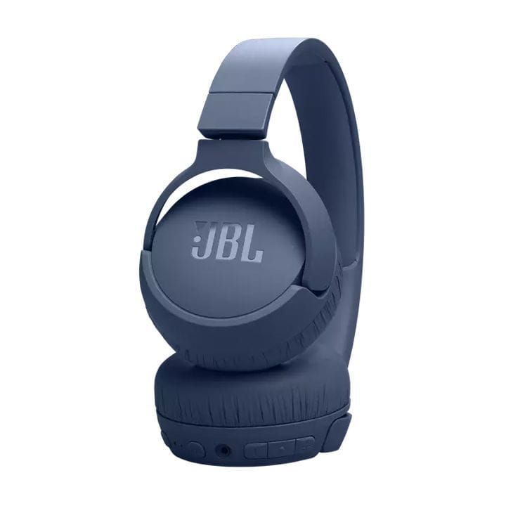 JBL Tune 670NC Wireless On-Ear Headphones, Adaptive Noise Cancelling with Smart Ambient, Up to 70H Battery Life with Speed Charge - Blue - JBLTUNE670NC
