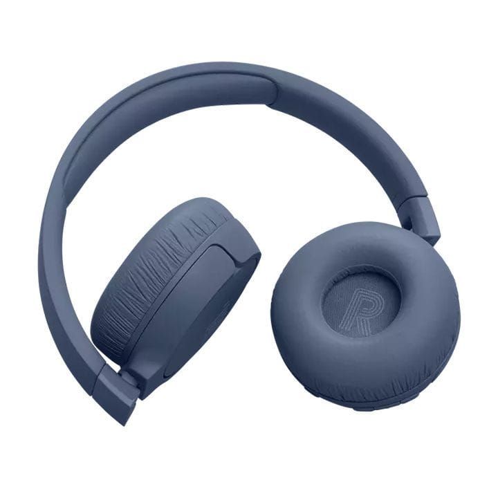 JBL Tune 670NC Wireless On-Ear Headphones, Adaptive Noise Cancelling with Smart Ambient, Up to 70H Battery Life with Speed Charge - Blue - JBLTUNE670NC