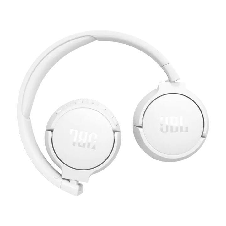 JBL Tune 670NC Wireless On-Ear Headphones, Adaptive Noise Cancelling with Smart Ambient, Up to 70H Battery Life with Speed Charge - White - JBLTUNE670NC