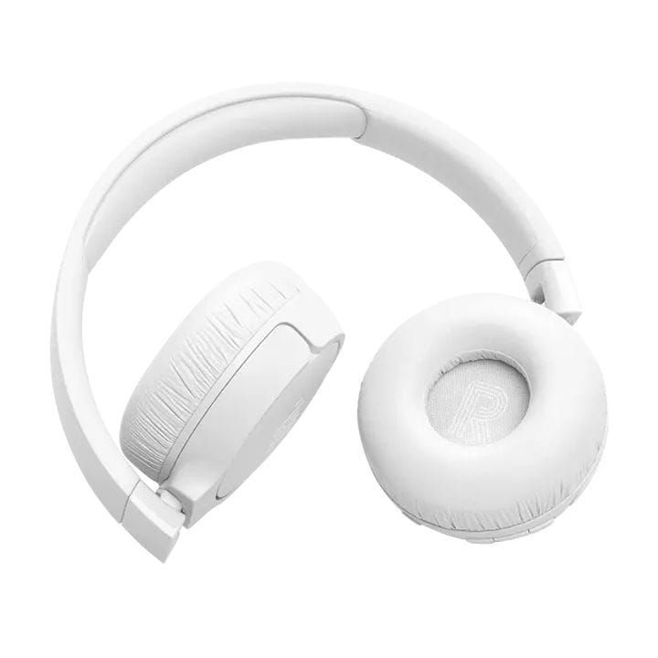 JBL Tune 670NC Wireless On-Ear Headphones, Adaptive Noise Cancelling with Smart Ambient, Up to 70H Battery Life with Speed Charge - White - JBLTUNE670NC