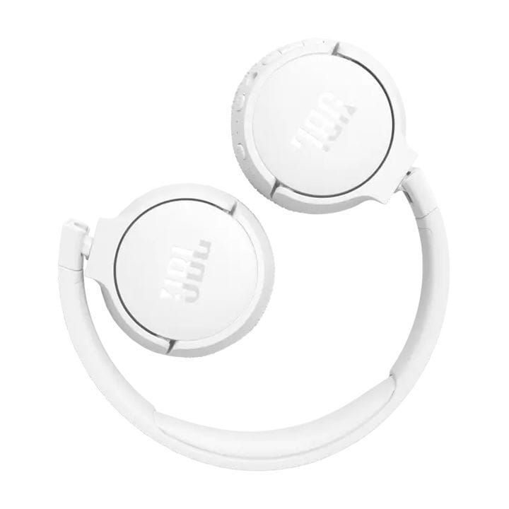 JBL Tune 670NC Wireless On-Ear Headphones, Adaptive Noise Cancelling with Smart Ambient, Up to 70H Battery Life with Speed Charge - White - JBLTUNE670NC