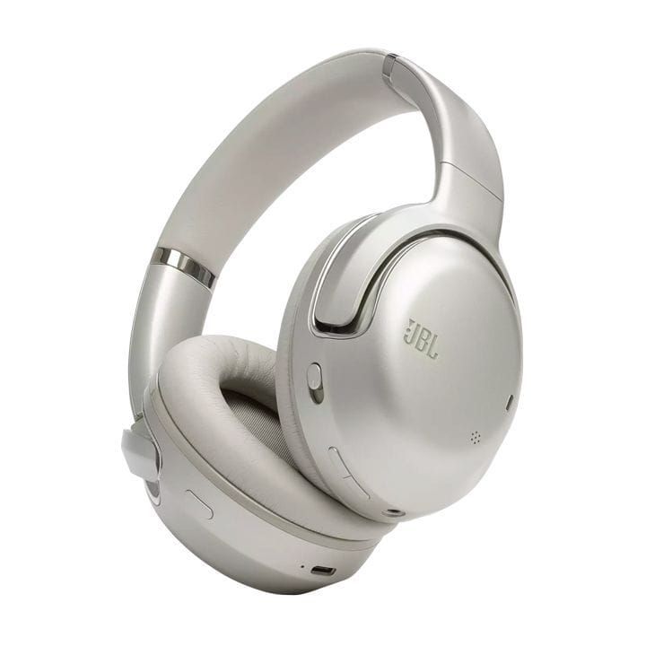 JBL Tour One M2 Headphone Wireless Over-Ear Noise Cancelling, Comfortable Foldable Design, Bluetooth 5.3 Connectivity - Champagne - JBLTOURONEM2