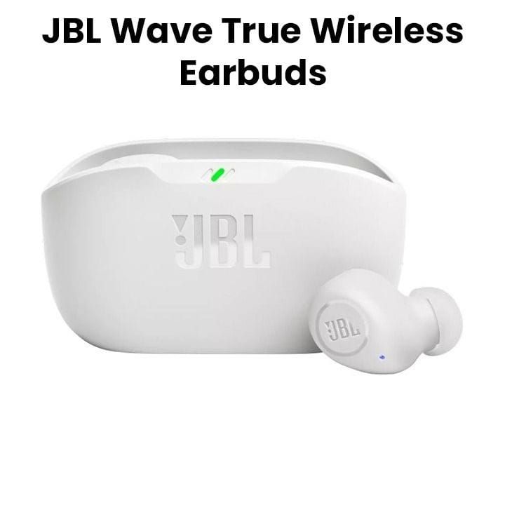 JBL Wave Buds in-Ear Wireless Earbuds With Mic,App for Customized Extra Bass Sound, Ip54 Water And Dust Resistance - White - WAVE