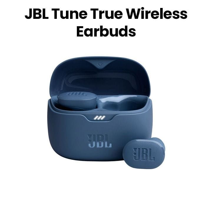 JBL Tune Buds True Wireless Noise Cancelling Earbuds, Speed Charge Support, Multi-Point Connection, Up to 48 Hours Battery Life - Blue - JBLTUNEBUDS