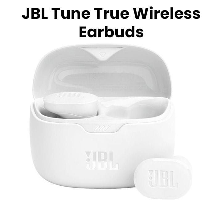 JBL Tune Buds True Wireless Noise Cancelling Earbuds, Speed Charge Support, Multi-Point Connection, Up to 48 Hours Battery Life - White - JBLTUNEBUDS