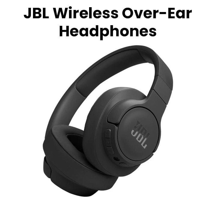 JBL Tune 770NC Wireless On-Ear Headphones, Adaptive Noise Cancelling, Upto 70 Hrs Battery, Speed Charge 5 Min - Black - TUNE770NC
