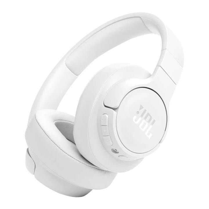 JBL Tune 770NC Wireless On-Ear Headphones, Adaptive Noise Cancelling, Upto 70 Hrs Battery, Speed Charge 5 Min - White - TUNE770NC
