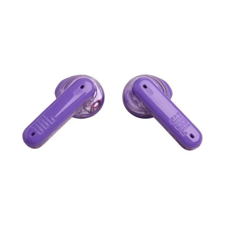 JBL Tune Flex Ghost Edition True Wireless Noise Cancelling Earbuds, 12mm Driver, Water And Sweat Resistant, 32H Battery - Purple - TUNEFLEX