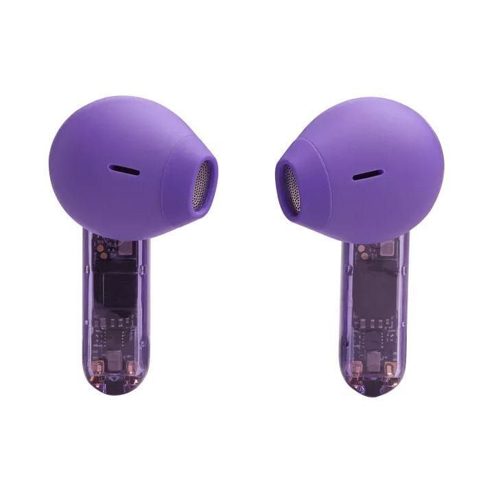 JBL Tune Flex Ghost Edition True Wireless Noise Cancelling Earbuds, 12mm Driver, Water And Sweat Resistant, 32H Battery - Purple - TUNEFLEX