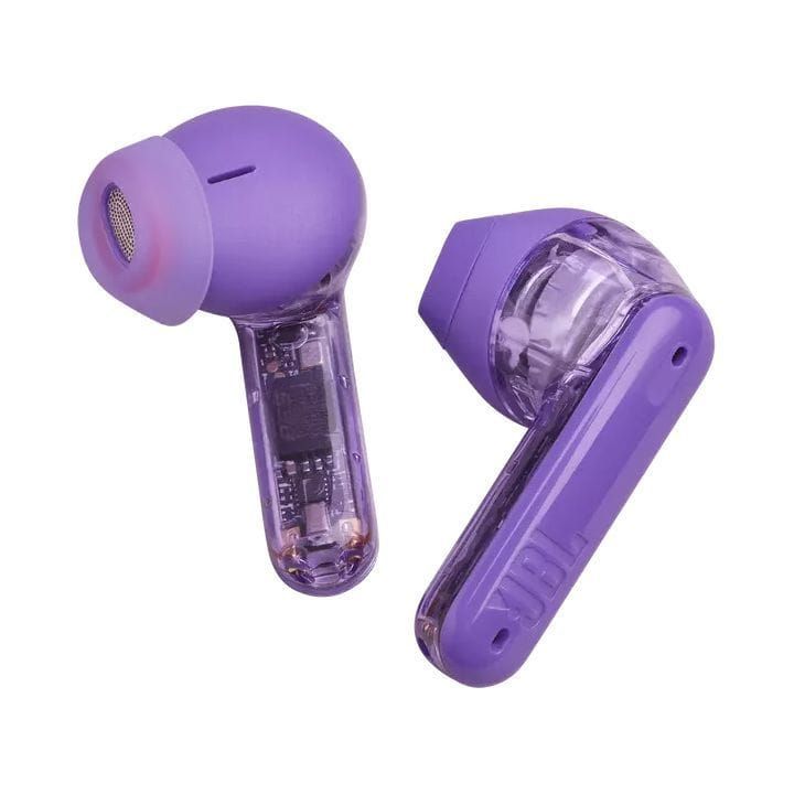JBL Tune Flex Ghost Edition True Wireless Noise Cancelling Earbuds, 12mm Driver, Water And Sweat Resistant, 32H Battery - Purple - TUNEFLEX