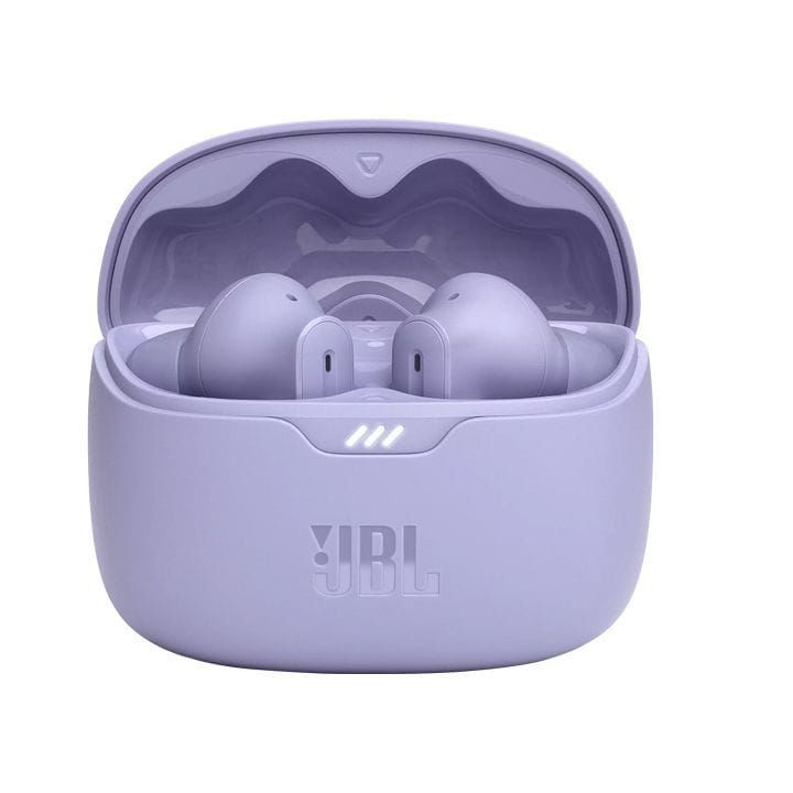 JBL Tune Beam True Wireless Noise Cancelling Earbuds, Pure Bass Sound, Bluetooth 5.3, Smart Ambient, 4-Mics Technology - Purple - TUNE