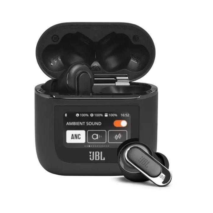 JBL Tour Pro 2 True Wireless Noise Cancelling, Multipoint, IPX5, Smart Touch Display Earbuds - Black - TOURPRO2