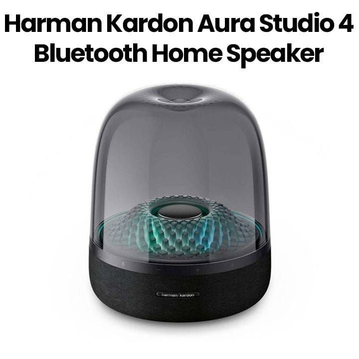 Harman Kardon Aura Studio 4 Bluetooth Home Speaker, Superior Sound Performance, Bluetooth Music Streaming, Bluetooth Music Streaming - Black - HKAURAS4BLKAM