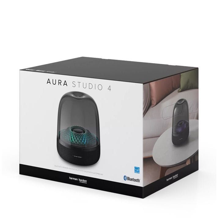 Harman Kardon Aura Studio 4 Bluetooth Home Speaker, Superior Sound Performance, Bluetooth Music Streaming, Bluetooth Music Streaming - Black - HKAURAS4BLKAM
