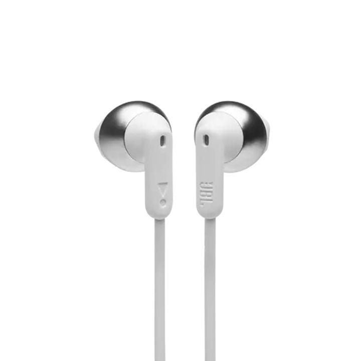JBL Tune 215BT Wireless Earbud Headphones, Bluetooth 5.0 For Lossless Quality, Tangle Free Flat Cable, Comfort Fit Earbuds - White - TUNE215BT