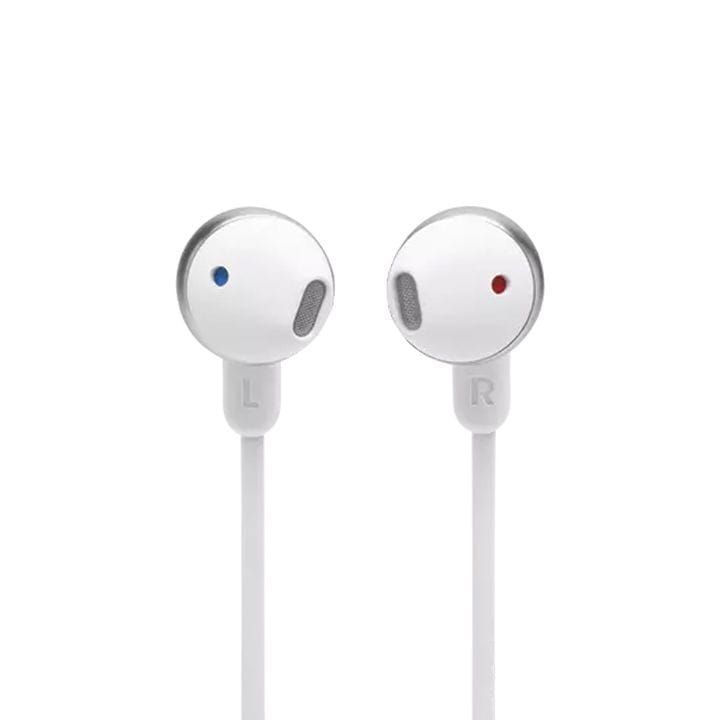 JBL Tune 215BT Wireless Earbud Headphones, Bluetooth 5.0 For Lossless Quality, Tangle Free Flat Cable, Comfort Fit Earbuds - White - TUNE215BT