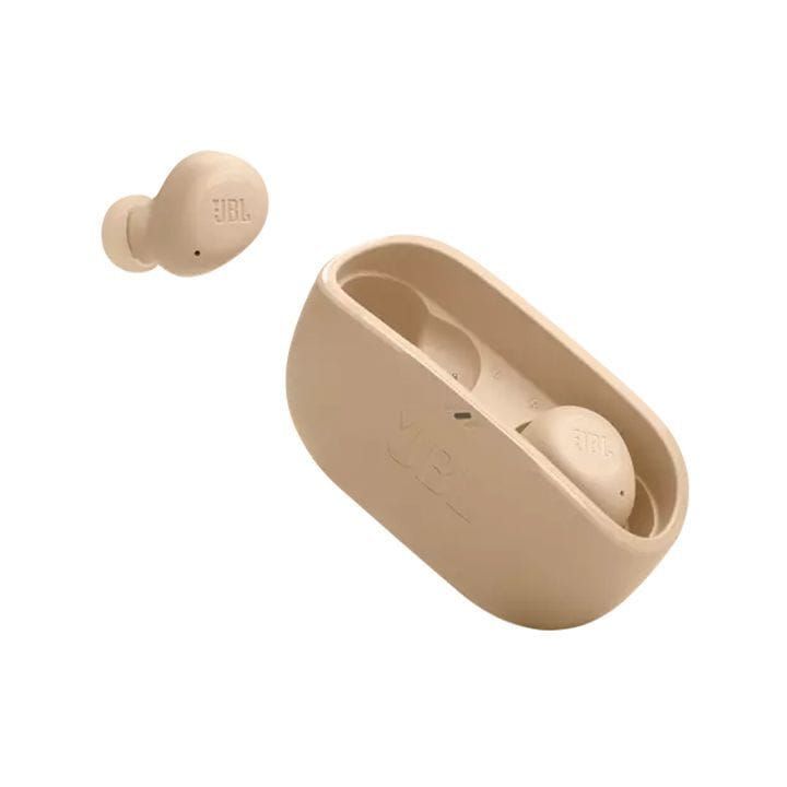 JBL Wave Buds in-Ear Wireless Earbuds With Mic,App for Customized Extra Bass Sound, Ip54 Water And Dust Resistance - Beige - WAVE