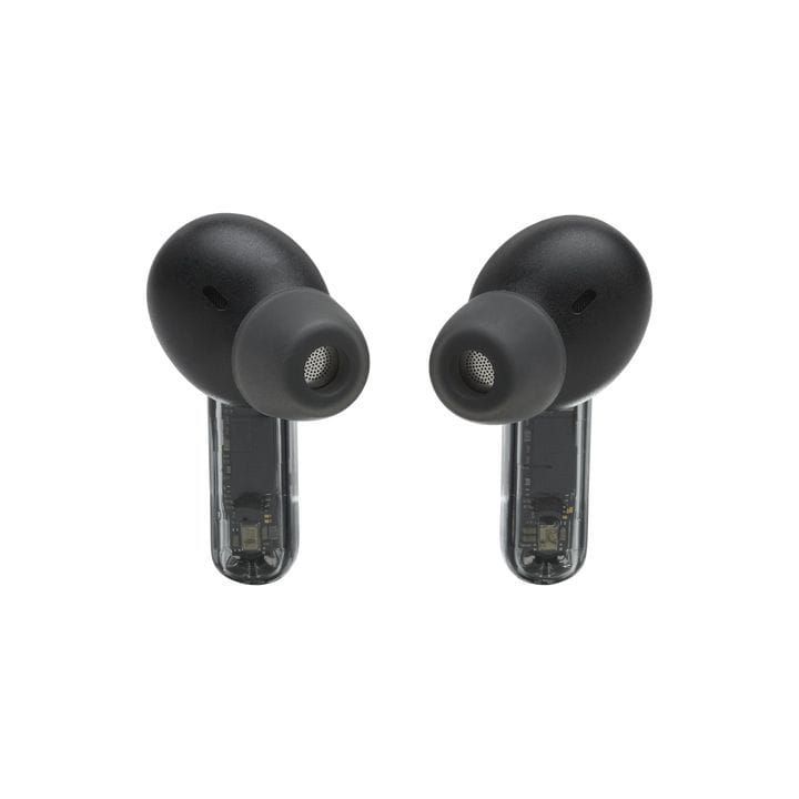 JBL Tune Beam True Wireless Noise Cancelling Earbuds, Pure Bass Sound, Bluetooth 5.3, Smart Ambient, 4-Mics Technology - Black Ghost - TUNE