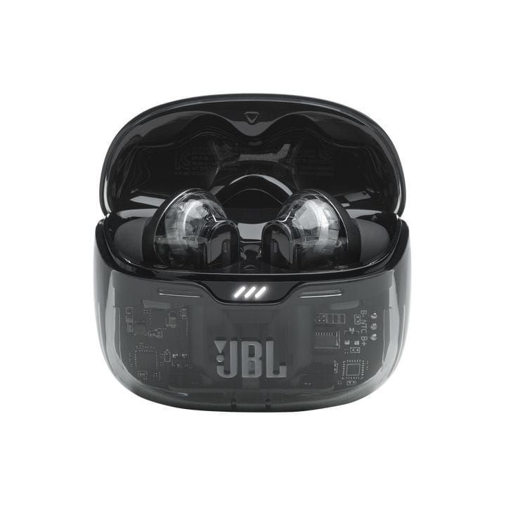 JBL Tune Beam True Wireless Noise Cancelling Earbuds, Pure Bass Sound, Bluetooth 5.3, Smart Ambient, 4-Mics Technology - Black Ghost - TUNE
