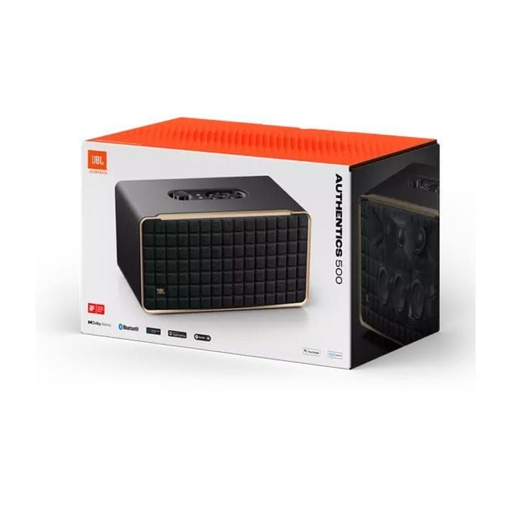 JBL Authentics 500 Smart Home Speaker With Wi-Fi, Bluetooth And Voice Assistants With Retro Design 270W - Black - JBLAUTHENTICS500