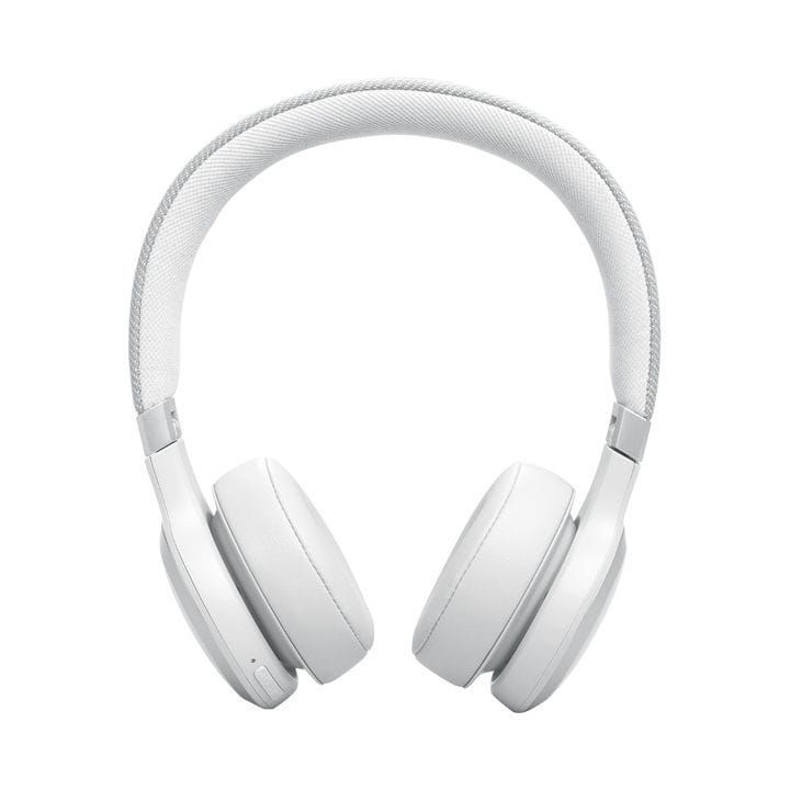 JBL Live 670NC Wireless On Ear With True Adaptive Noise Cancelling Headphones, Up To 65 Hours of Battery Life, Multipoint Connection - White - JBLLIVE670NC
