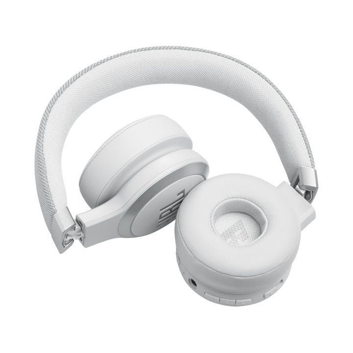 JBL Live 670NC Wireless On Ear With True Adaptive Noise Cancelling Headphones, Up To 65 Hours of Battery Life, Multipoint Connection - White - JBLLIVE670NC