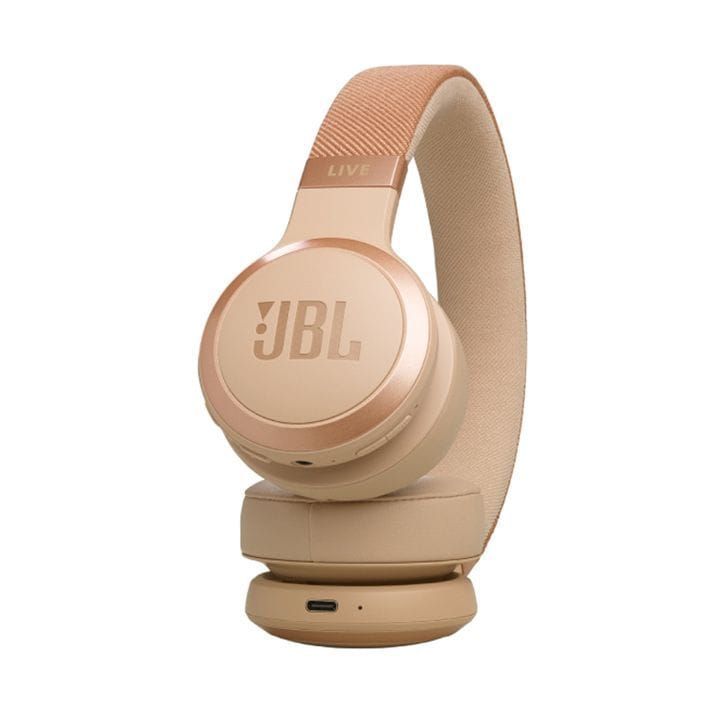 JBL Live 670NC Wireless On Ear With True Adaptive Noise Cancelling Headphones, Up To 65 Hours of Battery Life, Multipoint Connection - Sandal - JBLLIVE670NC