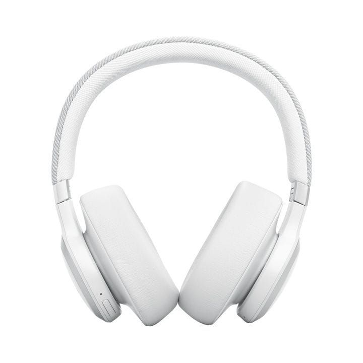 JBL Live 770NC Wireless On-Ear With True Adaptive Noise Cancelling Headphones, Experience The Renowned Sound - White - LIVE770NC