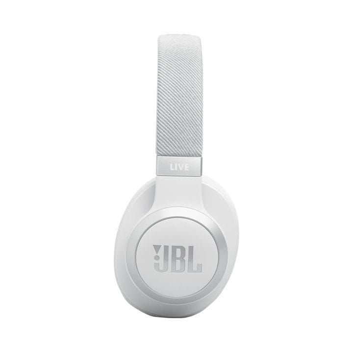 JBL Live 770NC Wireless On-Ear With True Adaptive Noise Cancelling Headphones, Experience The Renowned Sound - White - LIVE770NC