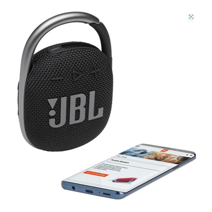 JBL Clip 5 Ultra-Portable Waterproof Speaker, Up to 12 Hours of Play, Big Pro Sound With Punchy Bass - Black - CLIPS5