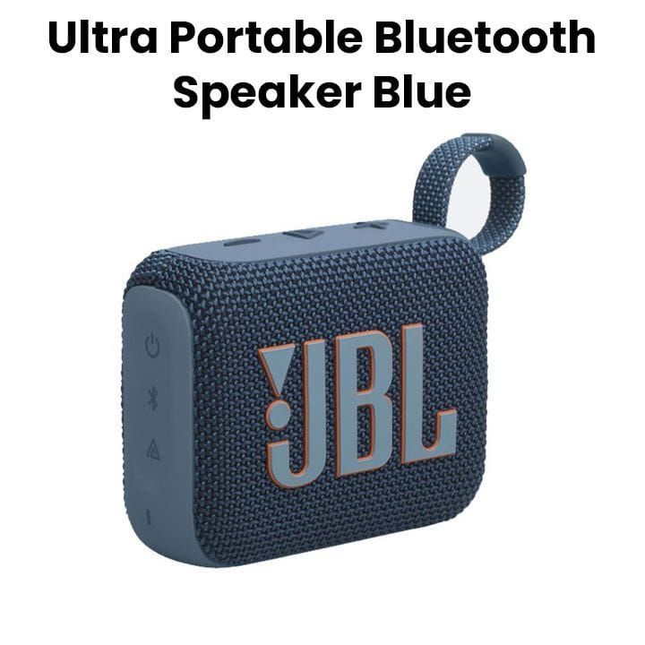 JBL Go 4 Ultra-Portable Bluetooth Speaker, Enjoy Powerful Sound, Compact Design, And Durable Build Perfect For Travel - Blue - Go 4