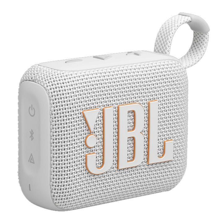JBL Go 4 Ultra-Portable Bluetooth Speaker, Enjoy Powerful Sound, Compact Design, And Durable Build Perfect For Travel - White - Go 4