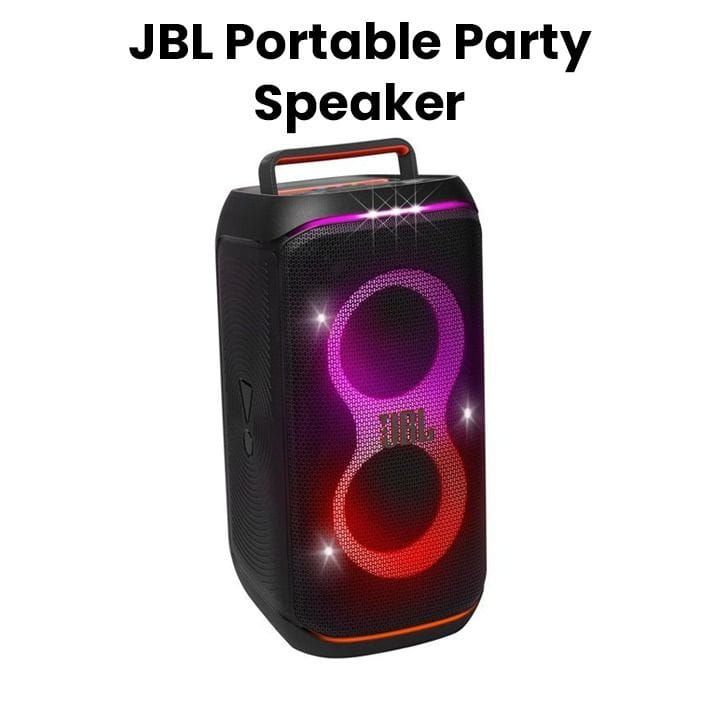 JBL PartyBox Club 120 Wireless Bluetooth 160W Party Speaker, AI Sound Boost, Futuristic Light Show, Upto 12Hrs Playtime - Black - JBLPARTYBOXCLUB120