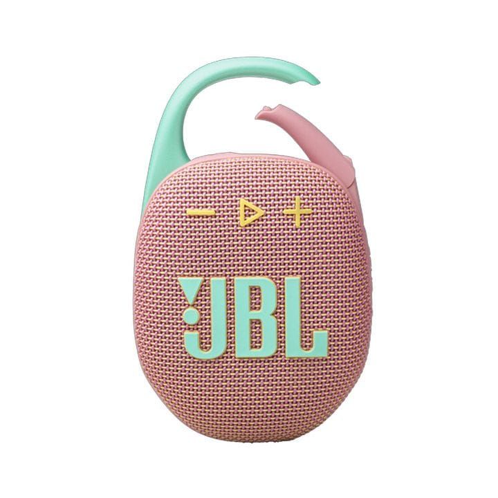 JBL Clip 5 Ultra-Portable Waterproof Speaker, Enjoy Powerful Sound, Compact Design, And Waterproof Durability - Pink - CLIP5