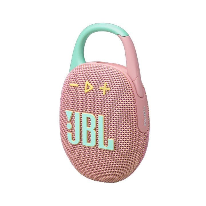 JBL Clip 5 Ultra-Portable Waterproof Speaker, Enjoy Powerful Sound, Compact Design, And Waterproof Durability - Pink - CLIP5