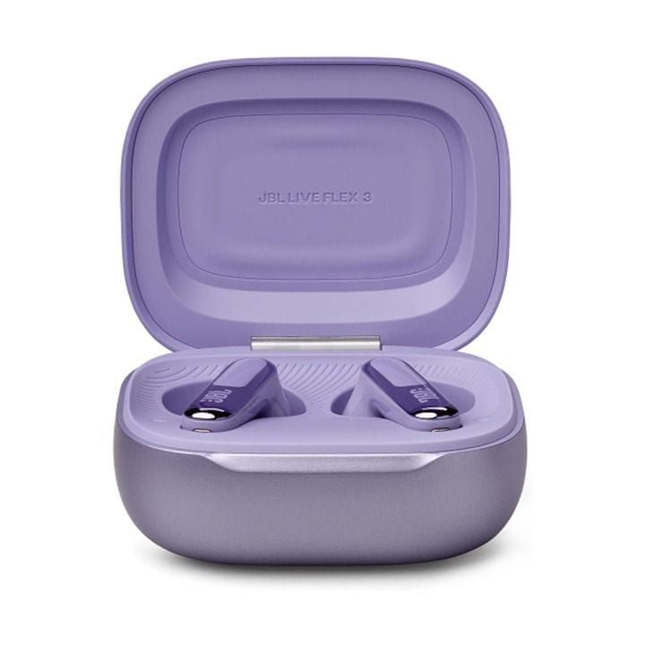 JBL Live Flex 3 True Wireless Noise Cancelling Open Stick Earbuds, 50 Hours Battery Life, Enjoy Powerful Sound - Purple - LIVEFLEX3