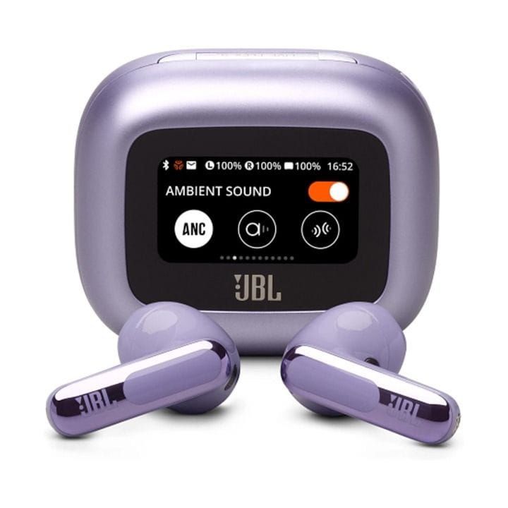 JBL Live Flex 3 True Wireless Noise Cancelling Open Stick Earbuds, 50 Hours Battery Life, Enjoy Powerful Sound - Purple - LIVEFLEX3