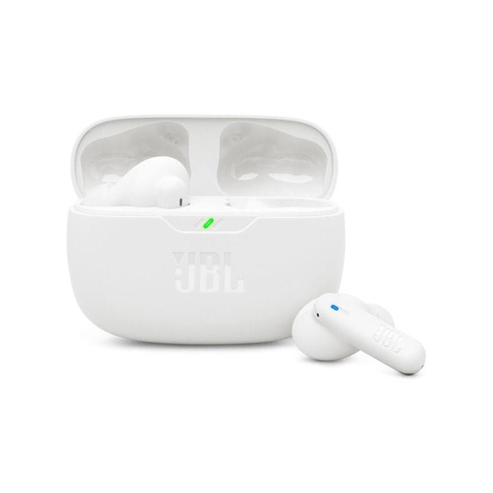 JBL Wave Beam 2 True Wireless Bluetooth 5.3, Active Noise Cancellation Earbuds With Deep Bass Sound - White - WAVEBEAM2