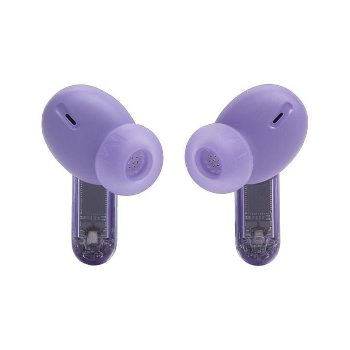 JBL Tune Beam 2 True Wireless Noise Cancelling Earbuds Ghost Edition, Up To 48 Hours Total Playback, IP54 Dust And Water Resistant - Purple - TUNEBEAM2