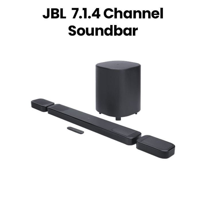 JBL Bar 1000MK2 7.1.4 Channel Soundbar System With Detachable Surround Speakers, Dolby Atmos And DTS X 960W - Black - JBLBAR1000MK2